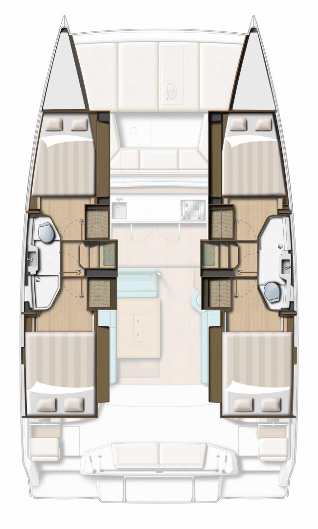 Huur Catamaran met of zonder schipper Bali in Nydri