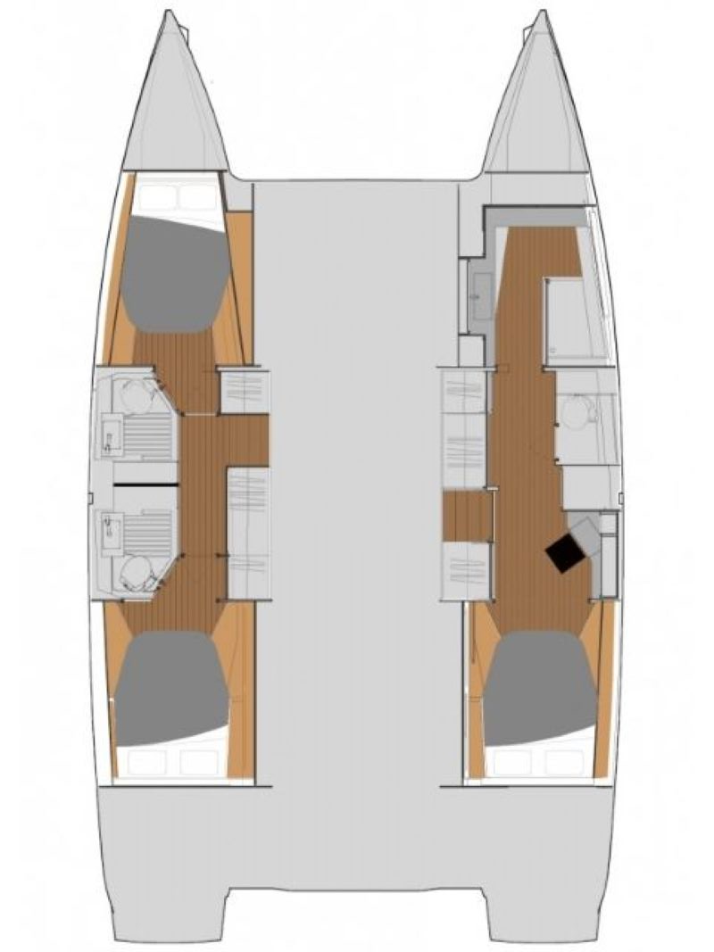 Verhuur Catamaran Fountaine Pajot met vaarbewijs