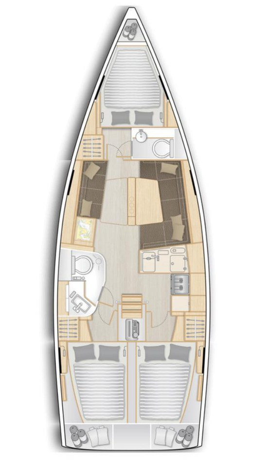 Huur Zeilboot met of zonder schipper Hanse in Dénia