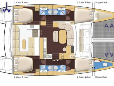 Jachthuur in San Vincenzo - Lagoon Lagoon 440 via SamBoat