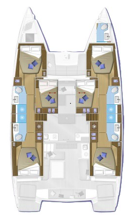 Verhuur Catamaran Lagoon met vaarbewijs
