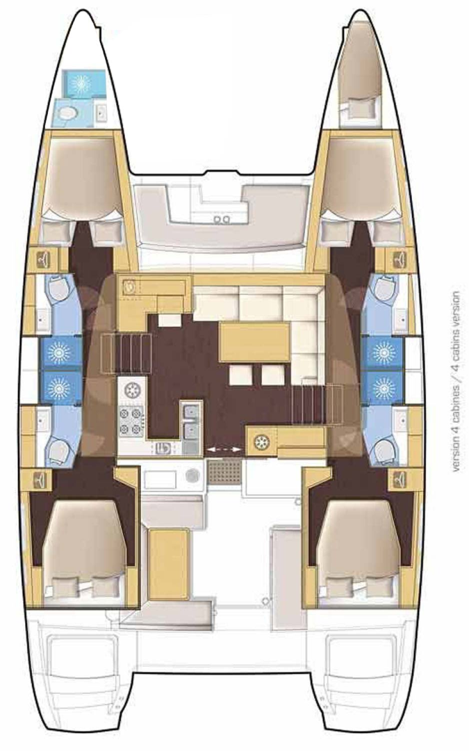 Lagoon Lagoon 46 te huur van particulier of professional in Capo d'Orlando