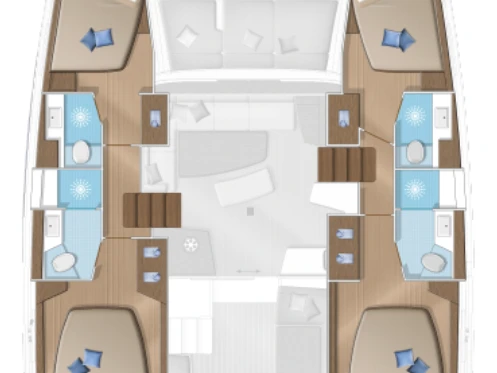 Verhuur Catamaran Lagoon met vaarbewijs