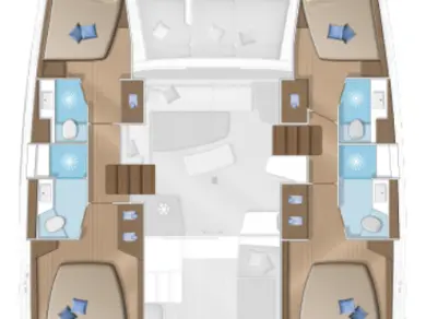 Verhuur Catamaran Lagoon met vaarbewijs