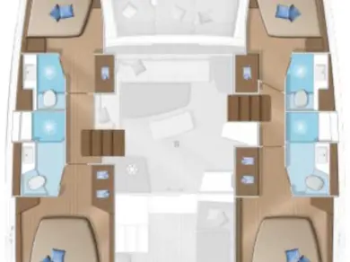 Verhuur Catamaran Lagoon met vaarbewijs