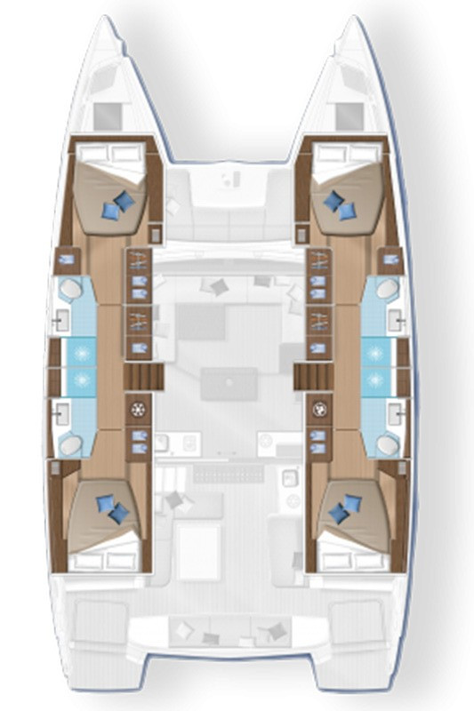 Huur Catamaran met of zonder schipper Lagoon in Seget Donji