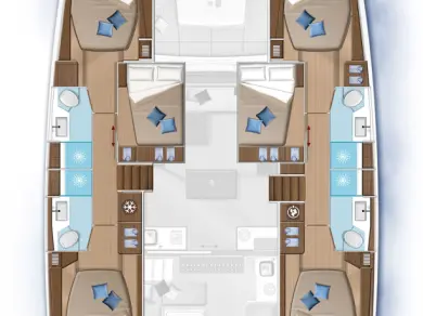 Verhuur Catamaran Lagoon met vaarbewijs