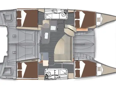 Verhuur Catamaran Fountaine Pajot met vaarbewijs