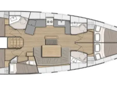 Verhuur Zeilboot in Lefkáda - Bénéteau Oceanis 46.1