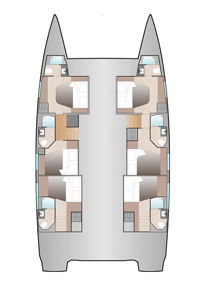 Verhuur Catamaran in Trogir - Fountaine Pajot Aura 51