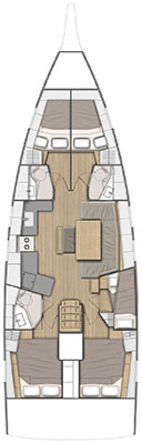 Huur een Bénéteau Oceanis 46.1 in Lefkáda