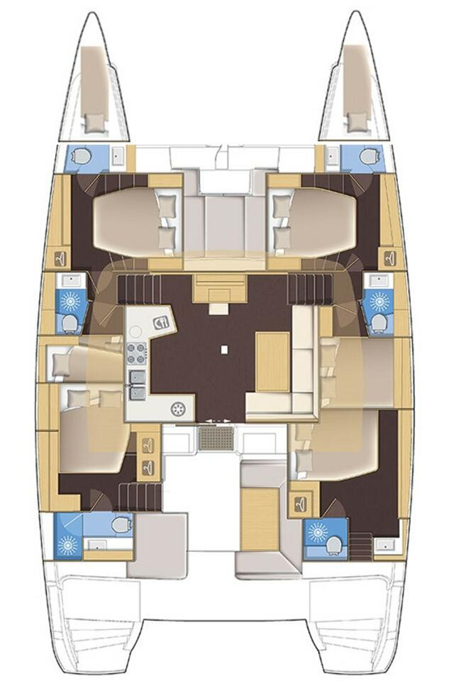 Lagoon Lagoon 52 F te huur van particulier of professional in Trogir