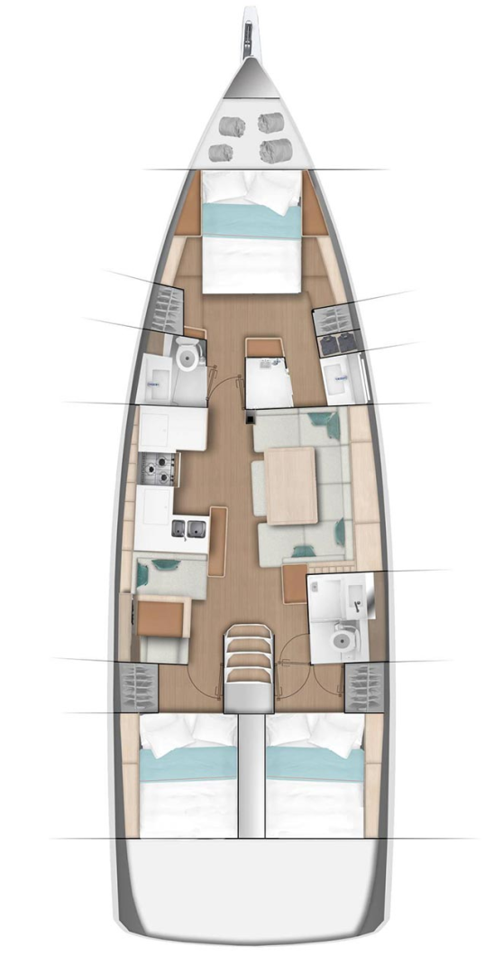 Bootverhuur Göcek goedkoop Sun Odyssey 490