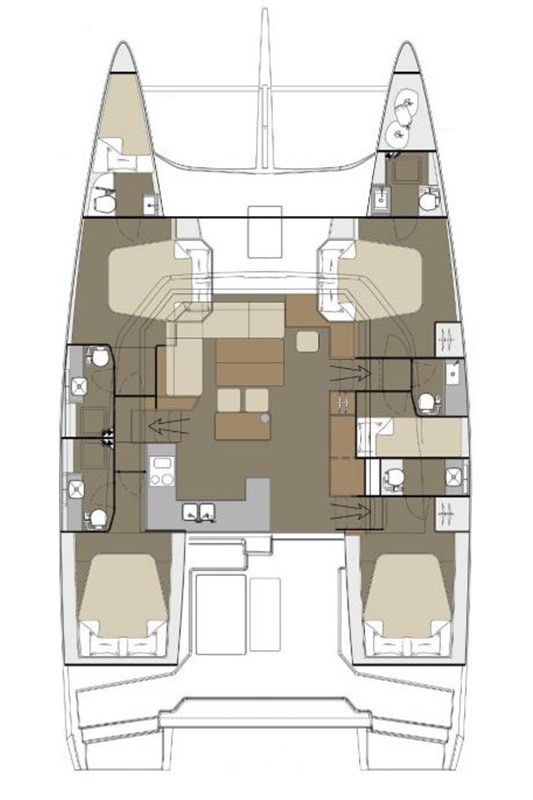 Huur een Dufour Dufour Catamarans 48 Sail in Primošten
