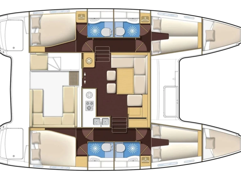 Verhuur Catamaran Lagoon met vaarbewijs