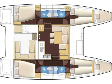 Verhuur Catamaran Lagoon met vaarbewijs