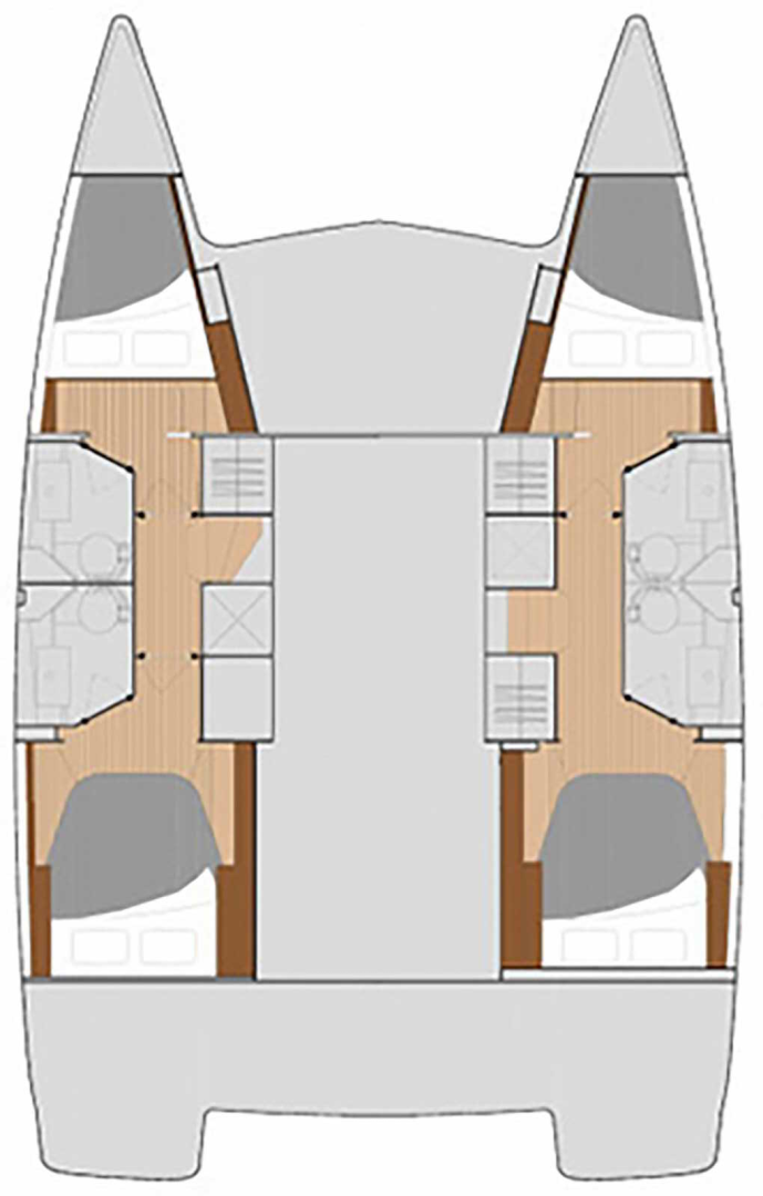 Verhuur Catamaran in Gouviá - Fountaine Pajot Lucia 40