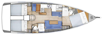 Bootverhuur Bormes-les-Mimosas goedkoop Sun Odyssey 410