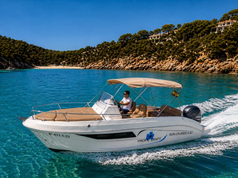 Bootverhuur Palma de Mallorca goedkoop Pacific Craft 630