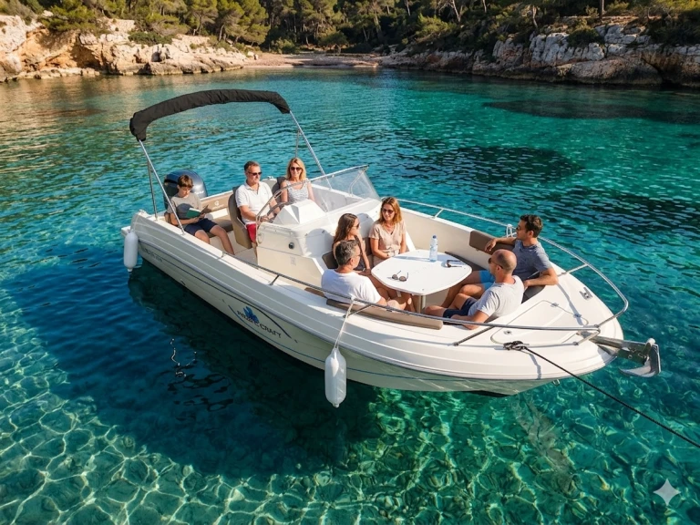 Pacific Craft Q670 'Atlas' (10p/200hp) te huur van particulier of professional in Can Pastilla