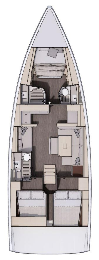 Huur een Dufour Dufour 470 in Trogir