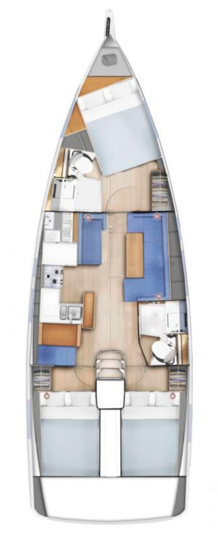 Bootverhuur Gouviá goedkoop Sun Odyssey 410