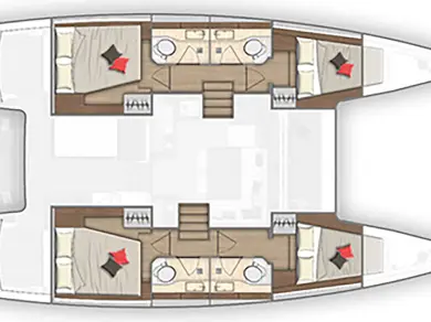 Verhuur Catamaran Lagoon met vaarbewijs