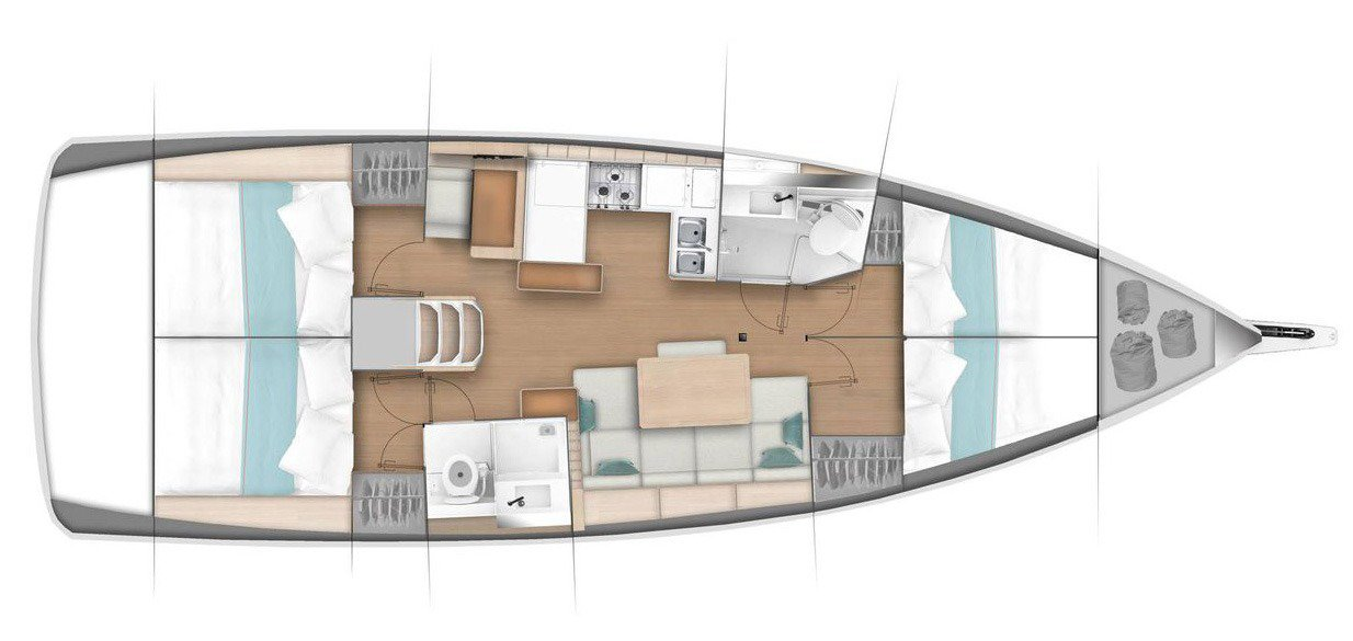Bootverhuur Gouviá goedkoop Sun Odyssey 440