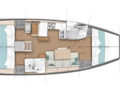 Bootverhuur Gouviá goedkoop Sun Odyssey 440