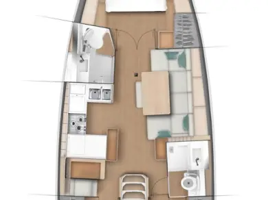 Verhuur Zeilboot in Biograd na Moru - Jeanneau Sun Odyssey 440