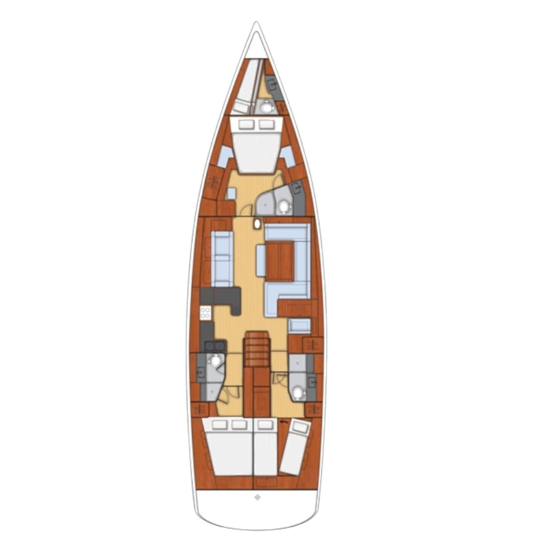 Jachthuur in Kaštela - Bénéteau Oceanis 60 via SamBoat