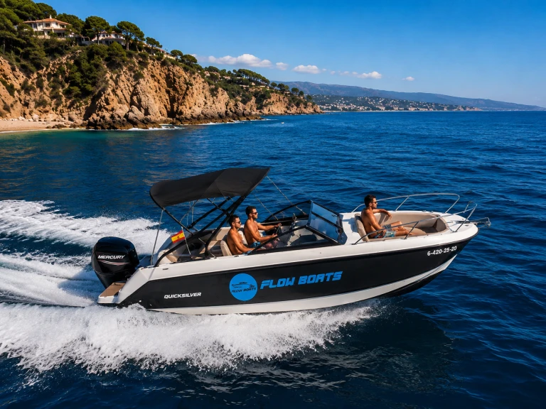 Verhuur Motorboot in Blanes - Quicksilver Activ 605 Bowrider