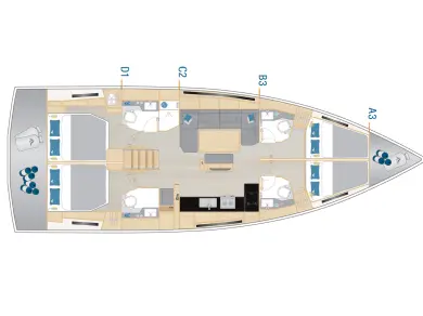 Bootverhuur Seget Donji goedkoop Hanse 460