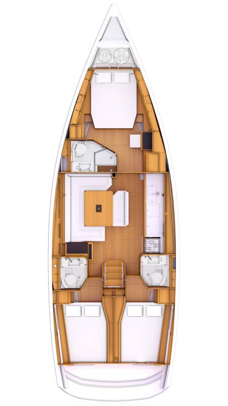 Verhuur Zeilboot in Fethiye - Jeanneau Sun Odyssey 479 - 3 cab.