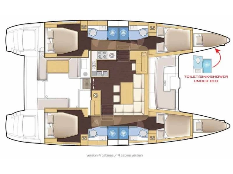 Verhuur Catamaran in Paros (Eiland) - Lagoon Lagoon 450 F