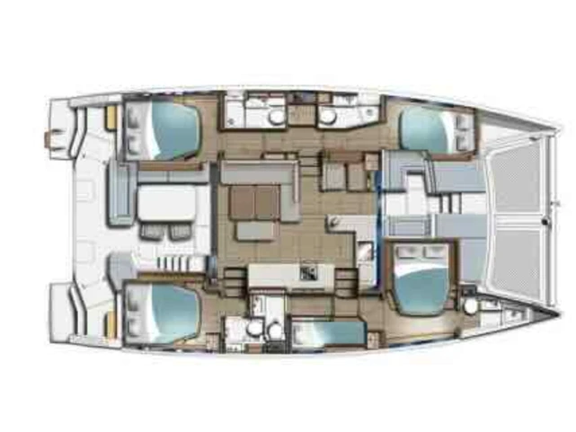 Huur Catamaran met of zonder schipper Leopard Catamarans / Robertson & Caine in Furnari