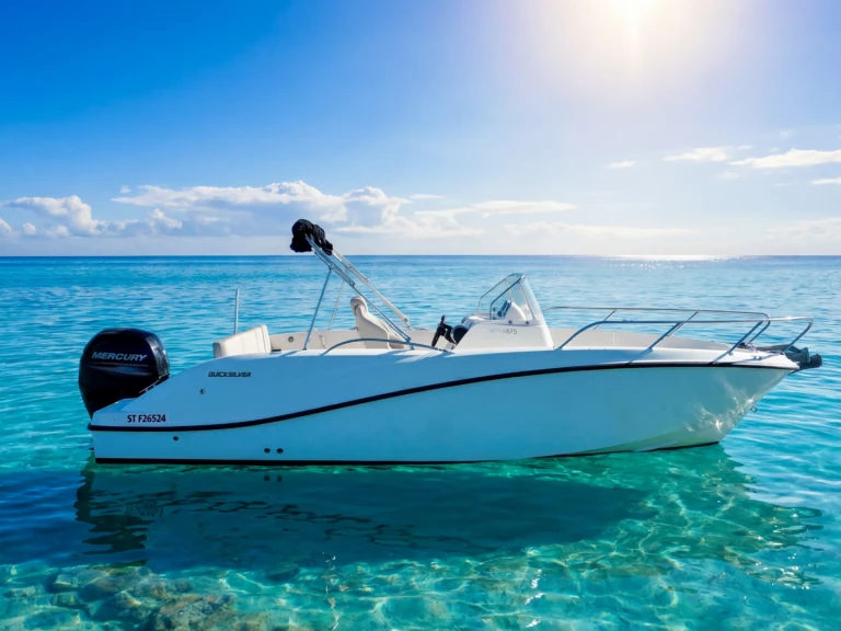 Verhuur Motorboot Quicksilver met vaarbewijs