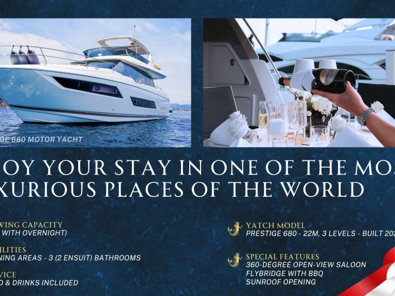 Jachthuur in Monaco - Prestige Yachts 680 via SamBoat