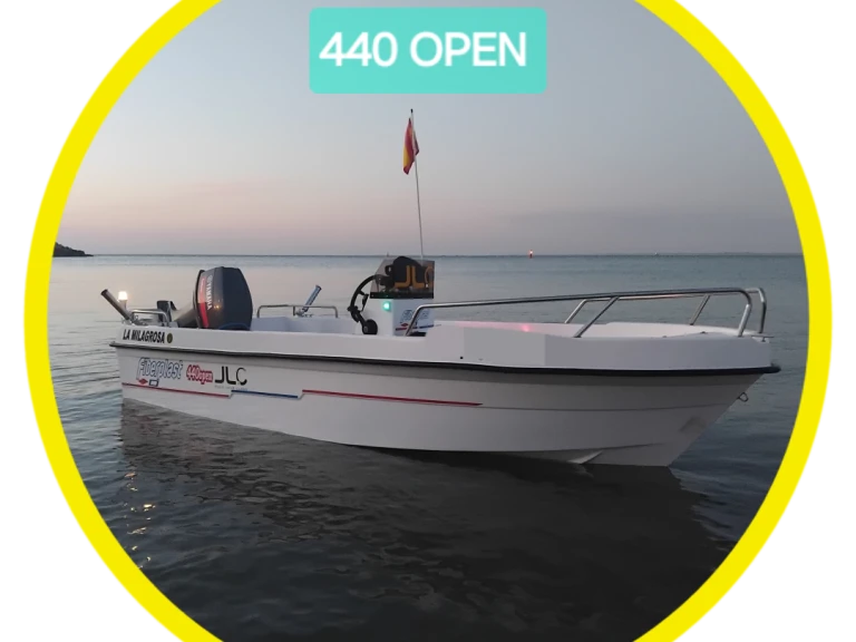 Verhuur Motorboot FIBERPLAST  met vaarbewijs