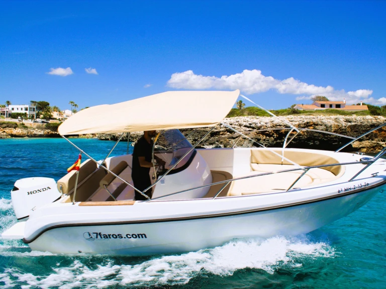 Verhuur Motorboot Polyester Yacht met vaarbewijs