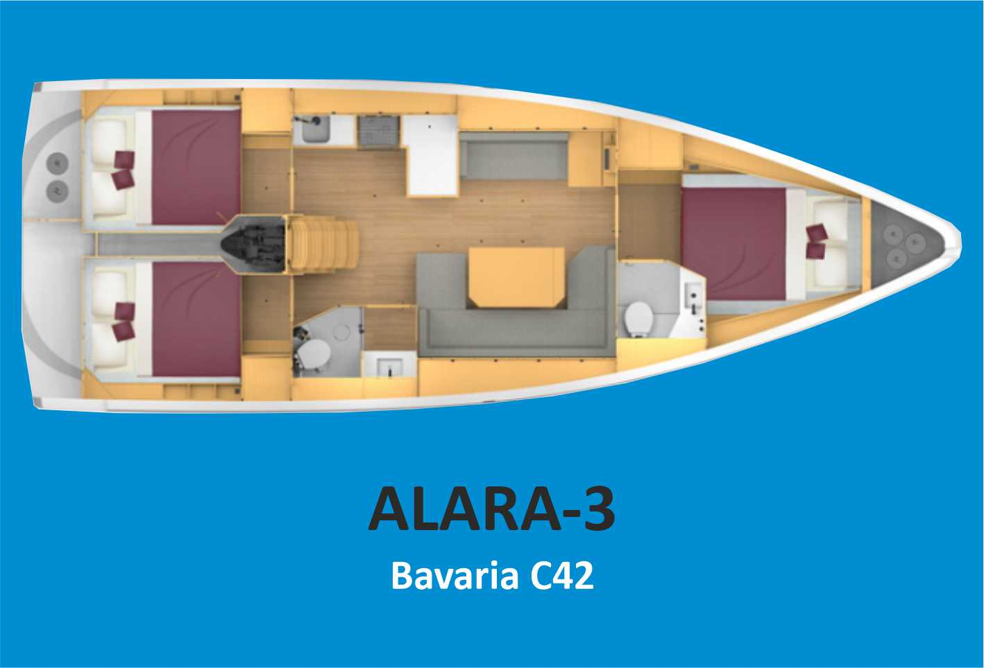 Bootverhuur Bavaria Bavaria C42 in Fethiye via SamBoat