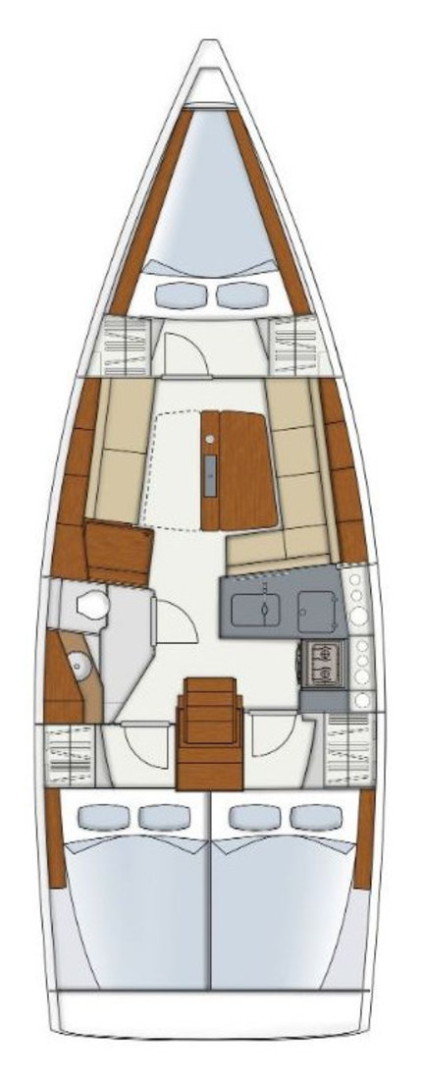 Verhuur Zeilboot Hanse met vaarbewijs