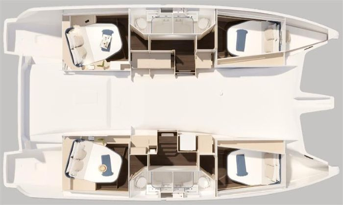 Jachthuur in Álimos - Fountaine Pajot Fountaine Pajot FP 44 Quatuor - 4 + 2 cab. via SamBoat