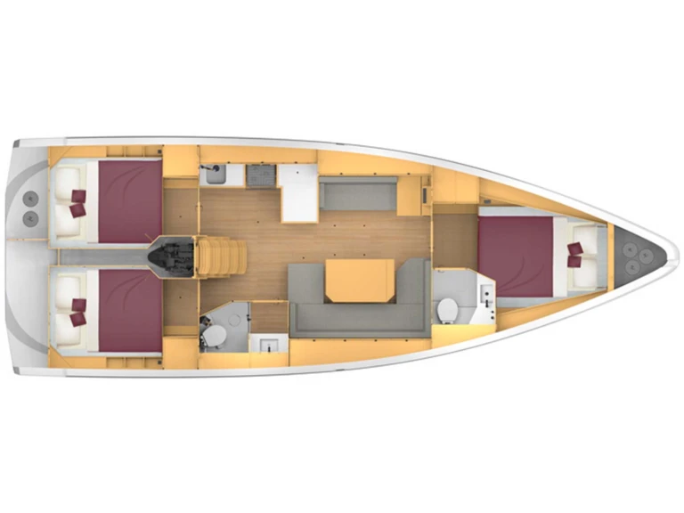 Bootverhuur Lefkáda goedkoop Bavaria C42 /3cab