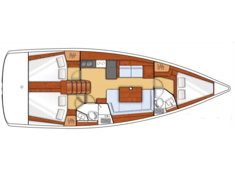 Bootverhuur Gouviá goedkoop Oceanis 41 /3cab