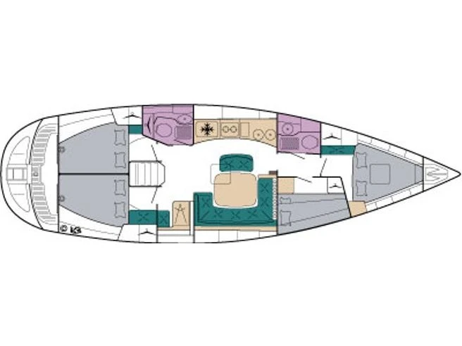 Bootverhuur Ávdira goedkoop Bavaria 44 /4cab