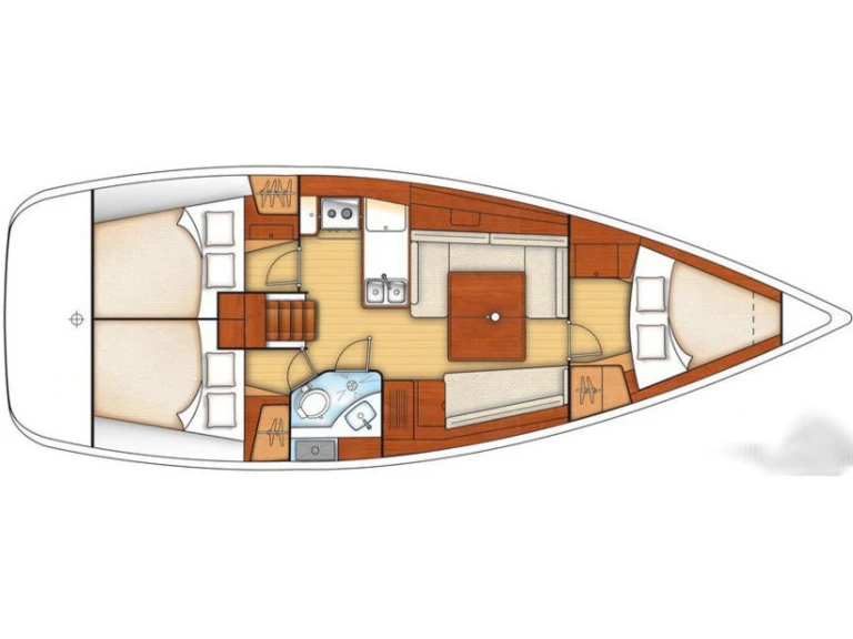 Verhuur Zeilboot in Lefkáda - Bénéteau OCEANIS  37 (3CAB)