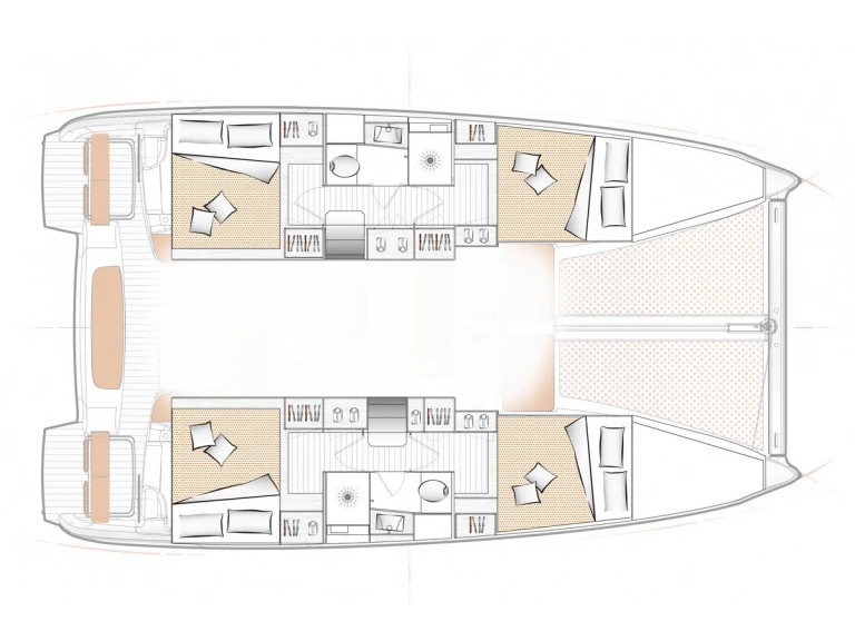 Verhuur Catamaran in Tivat - Excess Excess 11 (Cat)/6 cab