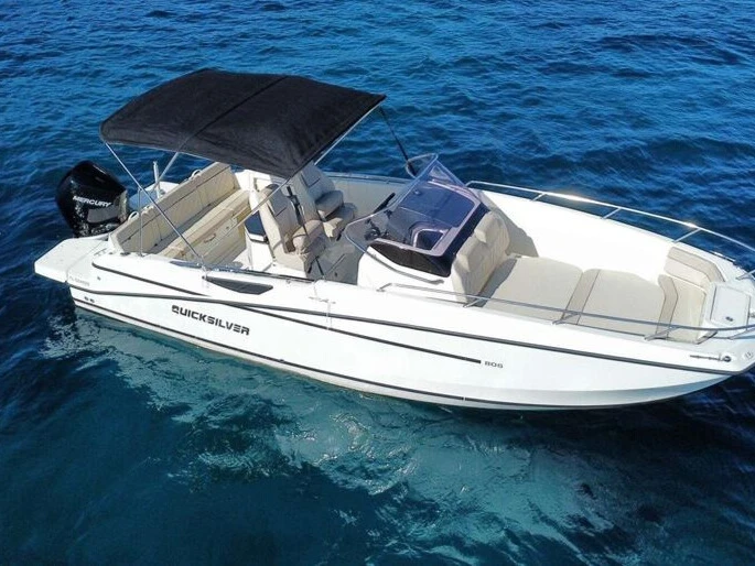 Verhuur Motorboot Quicksilver met vaarbewijs