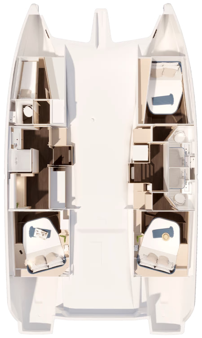 Verhuur Catamaran Fountaine Pajot met vaarbewijs